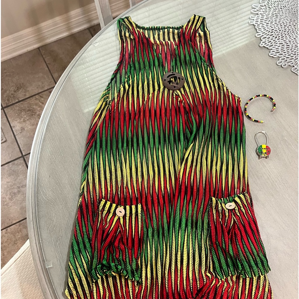 Jamaican Swim Coverup & Accesories